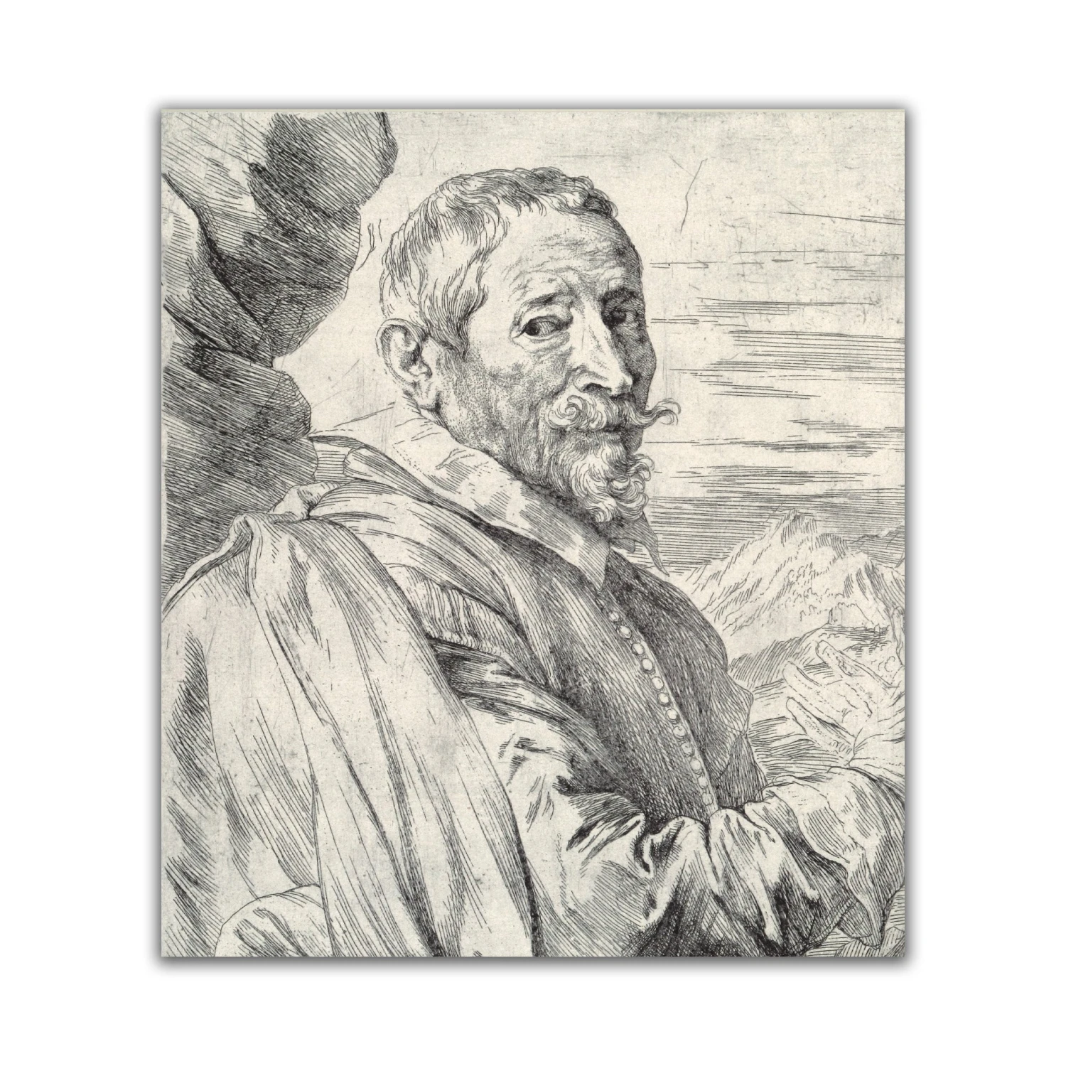 Van Dyck, Rembrandt And The Portrait Print 4 Van Dyck, Rembrandt And The Portrait Print – Image 2