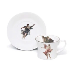 Rising Sun Apollo Teacup And Saucer - By Melody Rose -Boutique De Cadeaux Apollo Teacup and Saucer F2