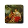Coaster Shepherds Piping To A Shepherdess 1 Coaster Shepherds Piping To A Shepherdess -Boutique De Cadeaux Coaster 3