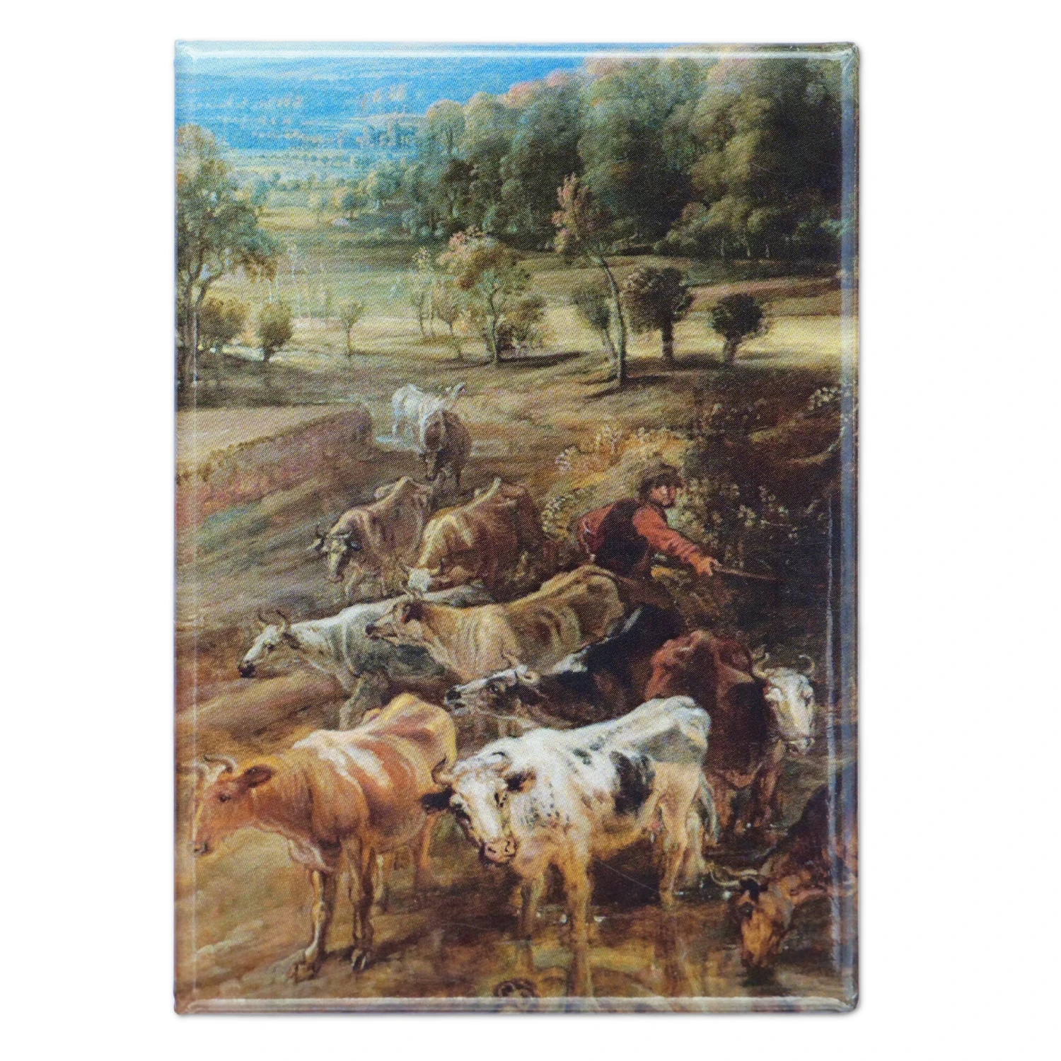 The Rainbow Landscape Cows Magnet 3 The Rainbow Landscape Cows Magnet