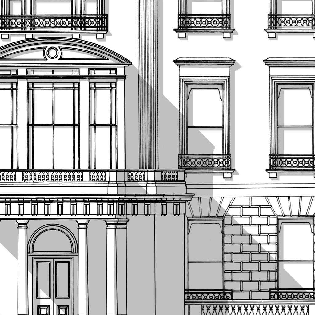 Hertford House Peach Mounted Print By Michael Paul Lewis 5 Hertford House Peach Mounted Print By Michael Paul Lewis – Image 3