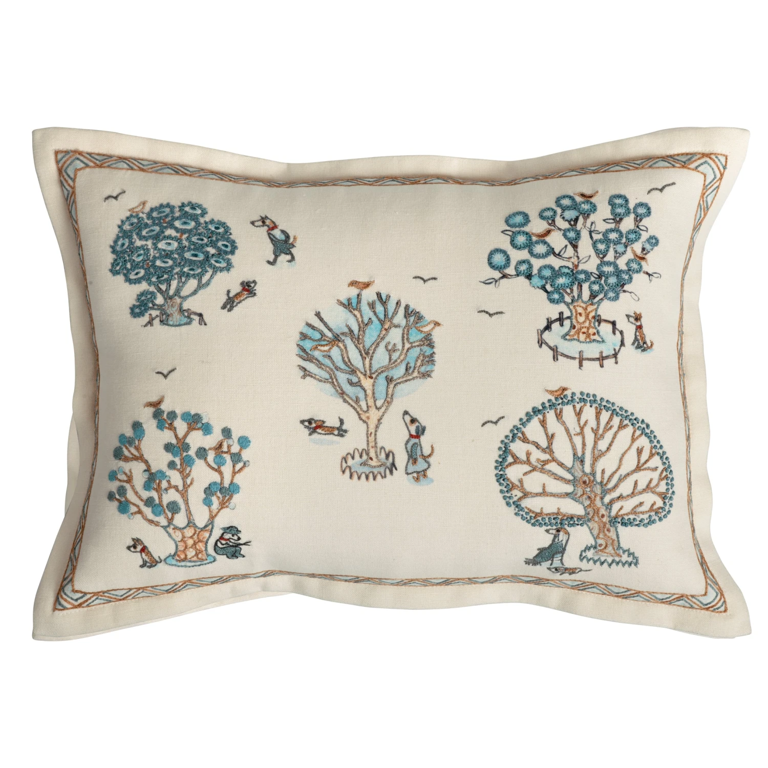 Dogs In A Park Cushion B 3 Dogs In A Park Cushion B