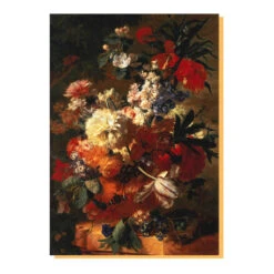Flowers In A Vase Greetings Card