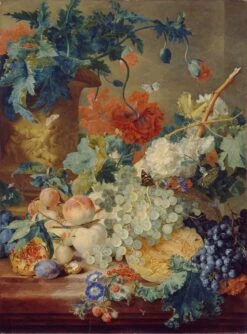 Devant -Boutique De Cadeaux Fruits and Flowers Van Huysum