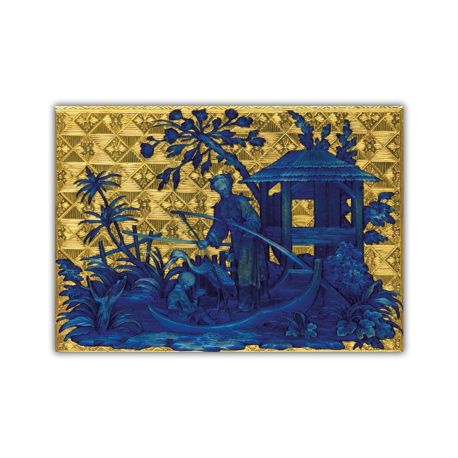 French Gold Box Greetings Card 4 French Gold Box Greetings Card – Image 2