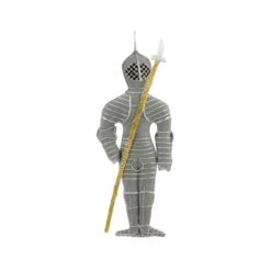 Decoration Knight Holding Pole