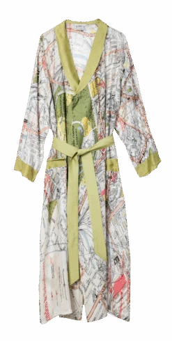 London Map Dressing Gown - By One Hundred Stars