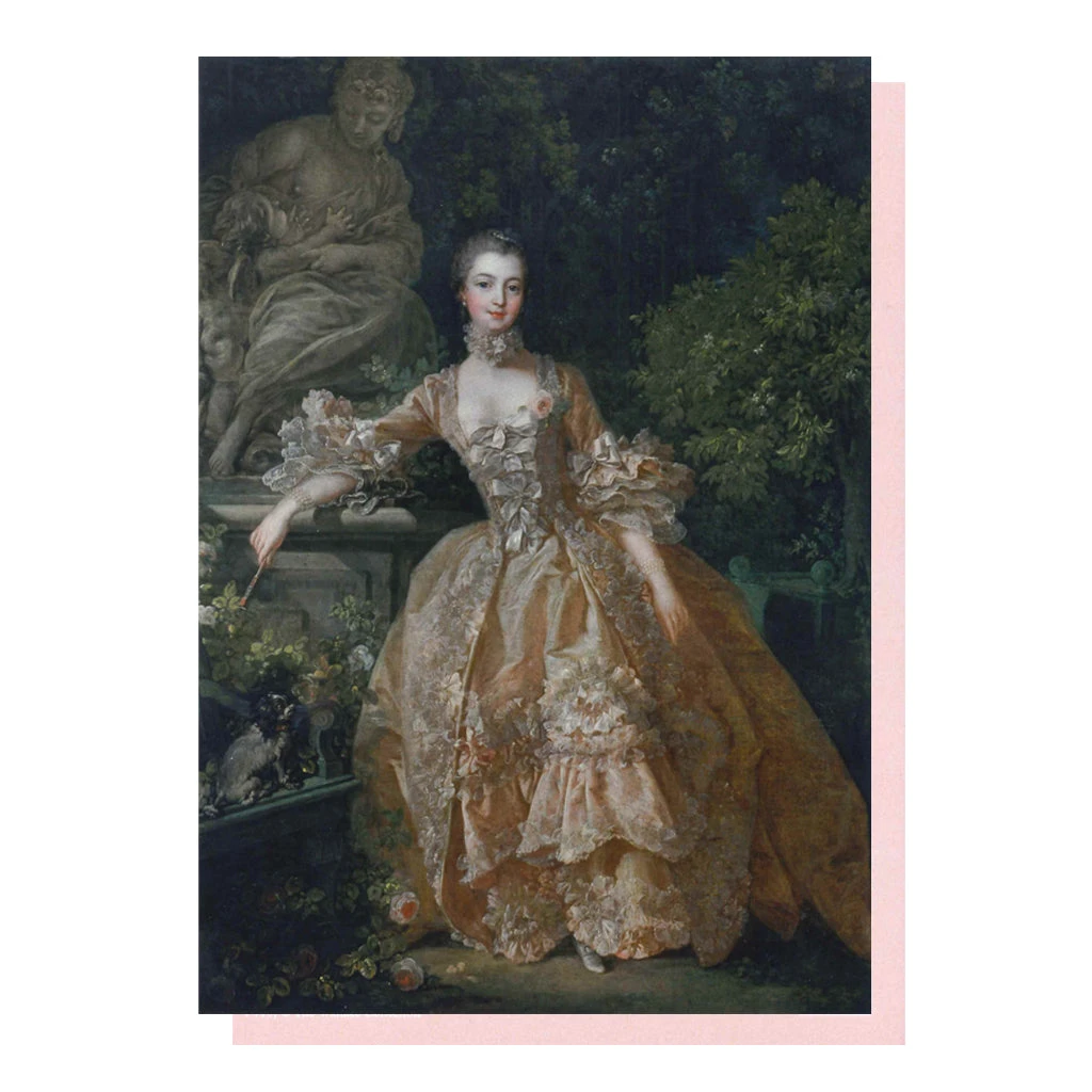 Madame De Pompadour Greetings Card 3 Madame De Pompadour Greetings Card