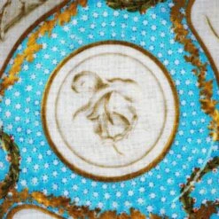 Sèvres Cotton Napkins By Kit Grover -Boutique De Cadeaux NapkinTurquosecloseup