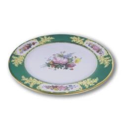 Sevres Green Tin Plate -Boutique De Cadeaux Plate 4