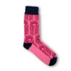 Rory Hutton Peacock Cotton Socks Pink -Boutique De Cadeaux RHsockpeacockpink