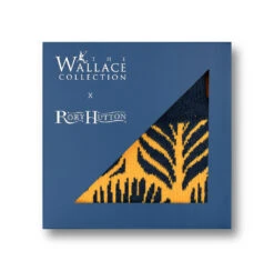 Rory Hutton Peacock Cotton Socks Yellow -Boutique De Cadeaux RHsockpeacockyellowbox