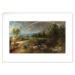 The Rainbow Landscape A3 Mounted Print