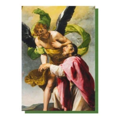 Saint John The Evangelist's Vision Of Jerusalem Greetings Card