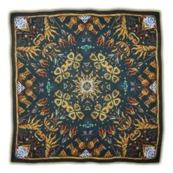 Laughing Cavalier Tongues Of Fire Silk Scarf