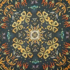 Laughing Cavalier Tongues Of Fire Silk Scarf 7 Laughing Cavalier Tongues Of Fire Silk Scarf -Boutique De Cadeaux ScarfFire2copy