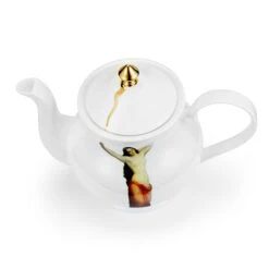 Temptation Large Teapot - By Melody Rose -Boutique De Cadeaux The Temptation of St Hilarion Large Teapot Overhead