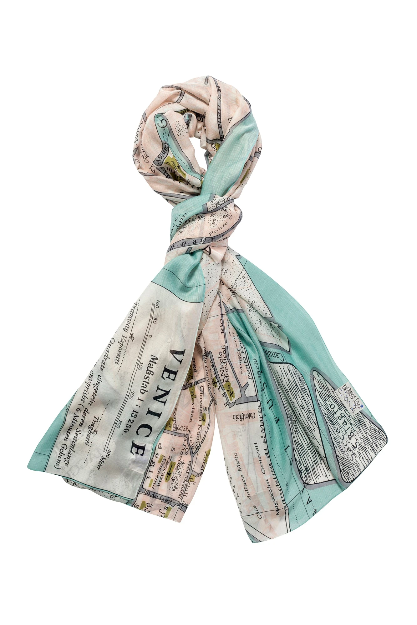 Venice Map Scarf - By One Hundred Stars 4 Venice Map Scarf - By One Hundred Stars â Image 2