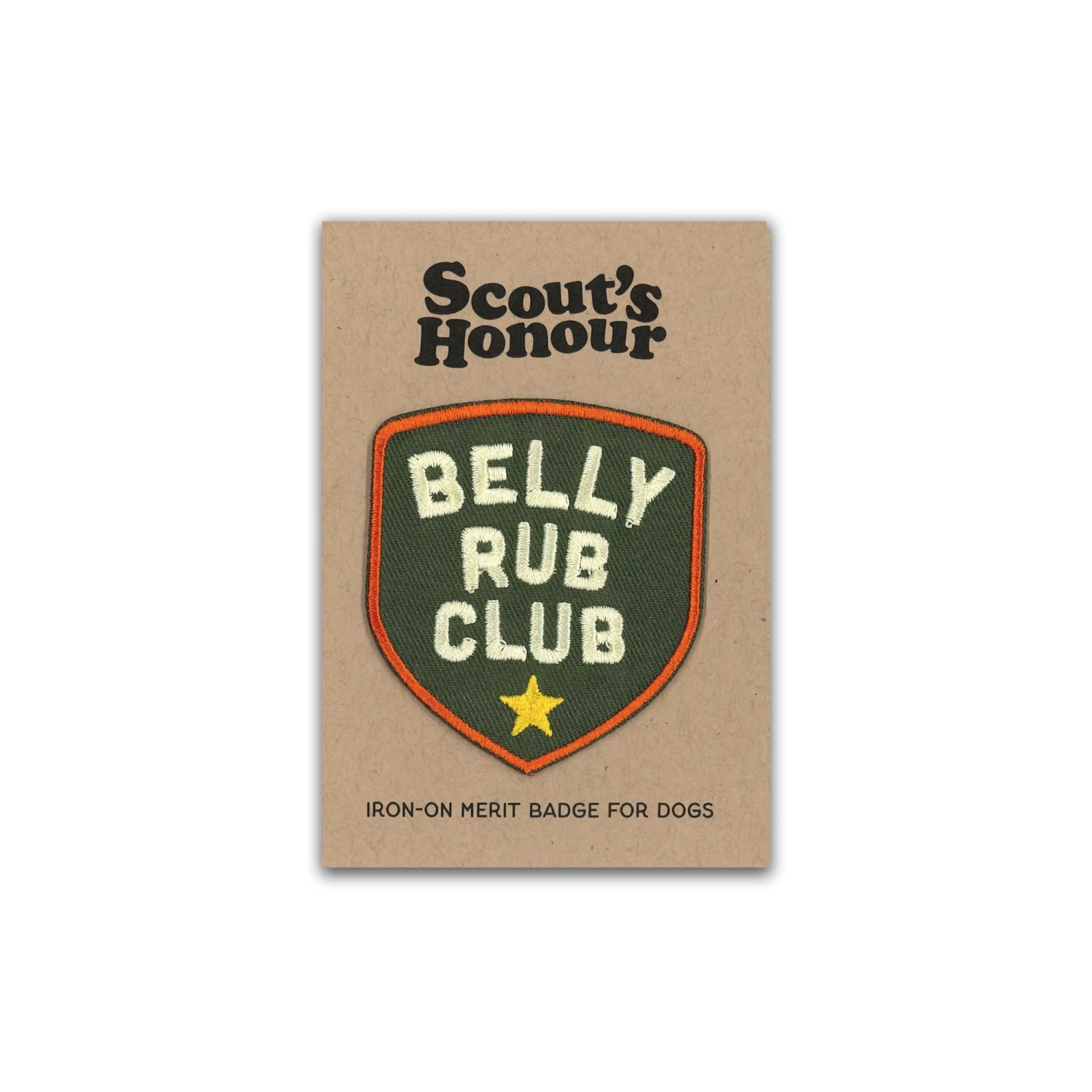 Belly Rub Club Iron On Patch 3 Belly Rub Club Iron On Patch