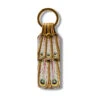Peacock Keyring -Boutique De Cadeaux leather keyring peacock